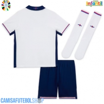 Camisa de time de futebol Inglaterra Replicas 1º Equipamento Infantil Europeu 2024 Manga Curta (+ Calças curtas)
